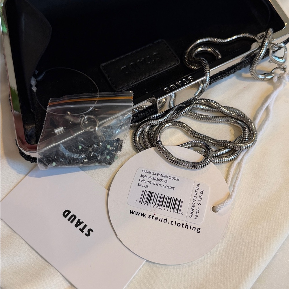 STAUD Carmella NYC Skyline Beaded Clutch - Picture 7 of 16